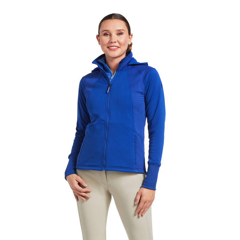 Ariat Sweatshirt Damen - Wilde Full Zip Blau ( KXARH-0785 )